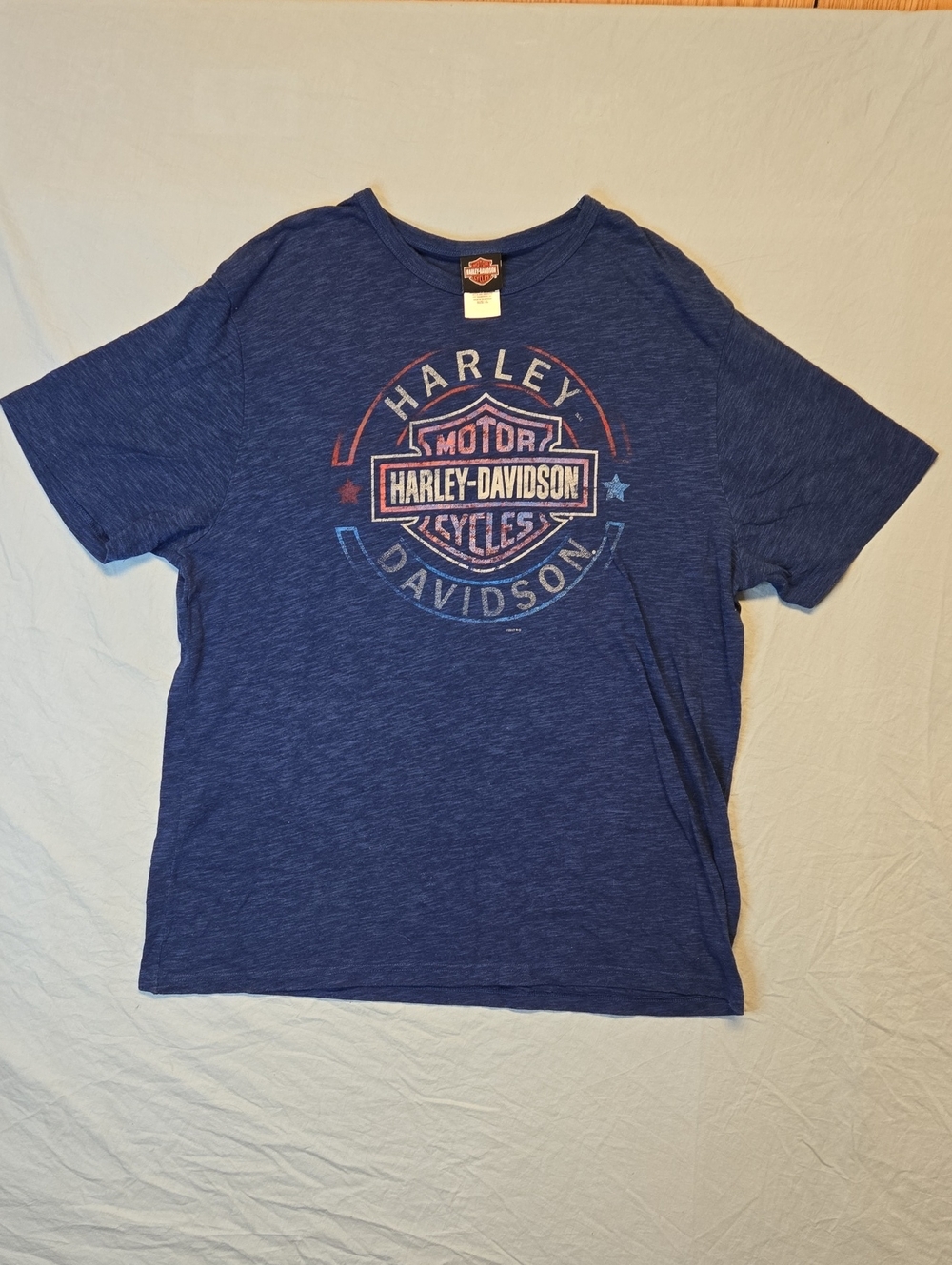 Harley-Davidson Wisconsin Navy Blue Big Logo Full Graphic T-Shirt